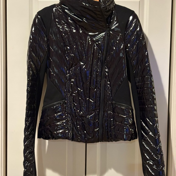 Blanc Noir Quilted Jacket Shiny Black - Picture 2 of 13